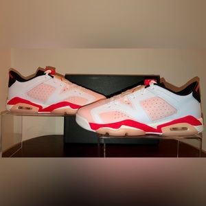 AIR JORDAN 6 RETRO LOW “ATMOSPHERE” BRAND NEW GRADE SCHOOL SIZE 7Y